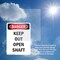 Signmission Keep Out Open Shaft Danger Sign, Plastic, 7in W x 10in L, 2PK OS-2PACK-DS-P-710-V-2481 - alternate 3
